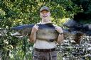 Jan Ole Oedegaard with 39 lb Salmon from Lynga River Norway